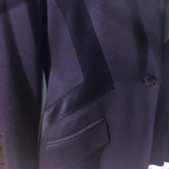 Anne Klein black blazer with geometric black shaping Size 10 - Picture 4 of 12
